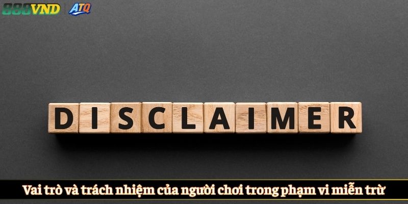 Vai trò và trách nhiệm của người chơi trong phạm vi miễn trừ
